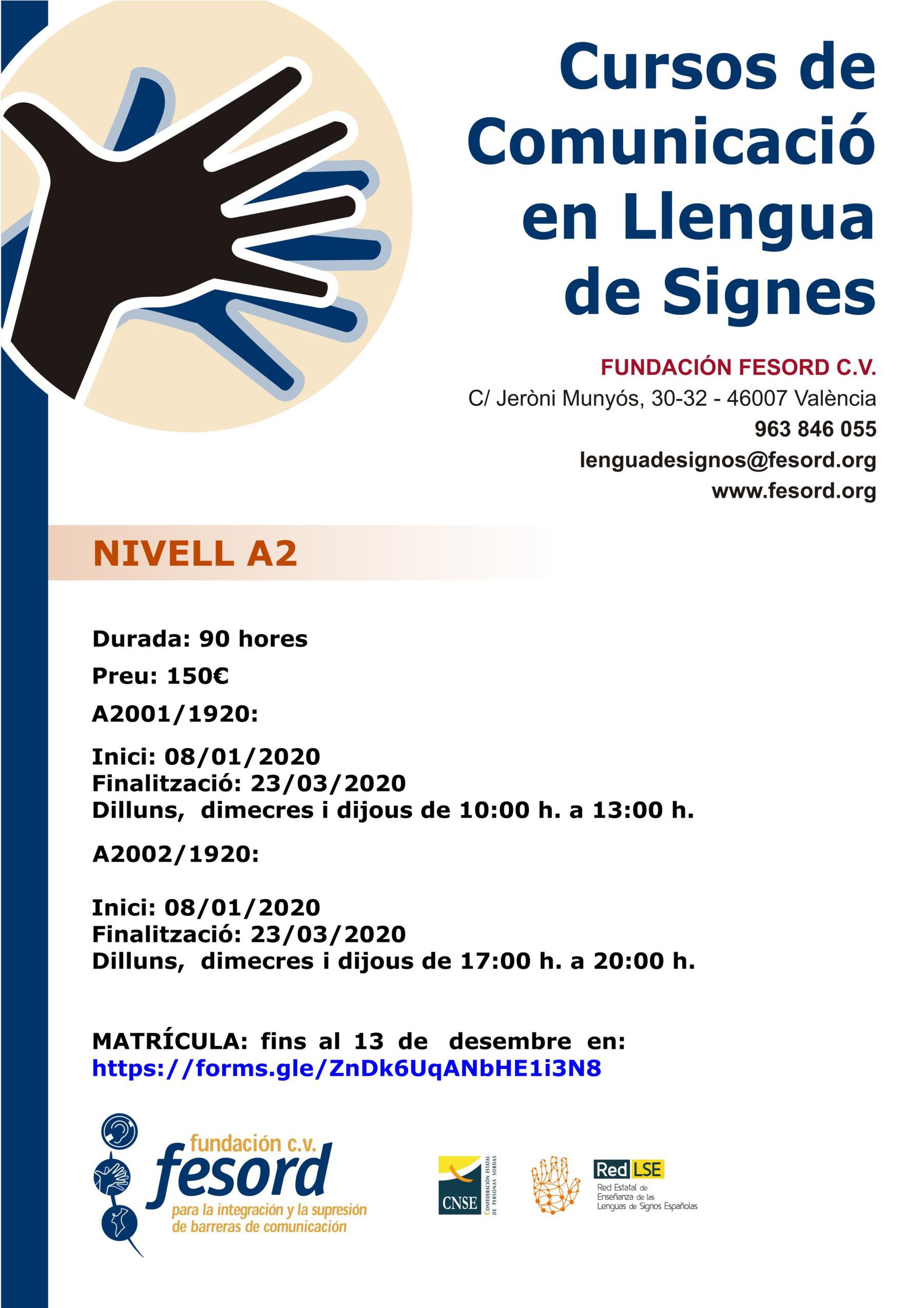 Escola De Llengua De Signes | Fesord CV